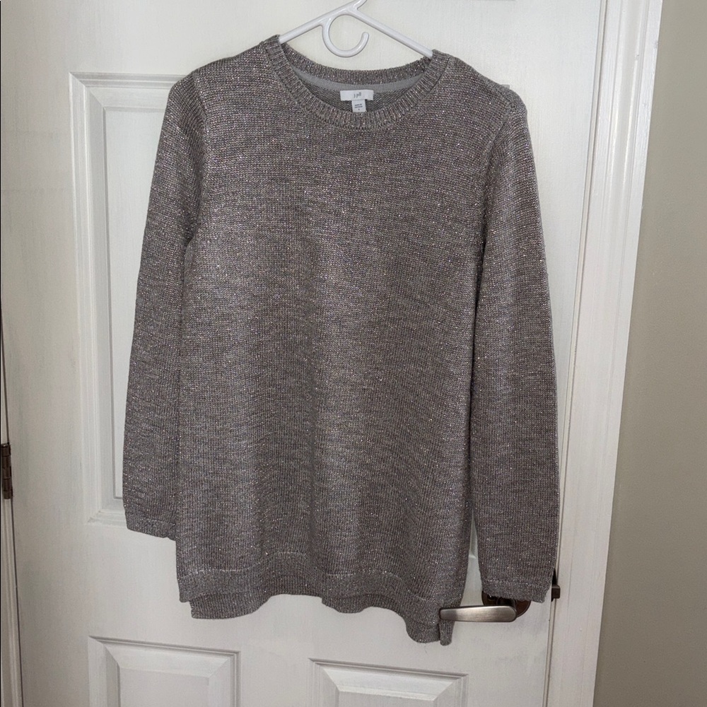 J.Jill metallic tunic sweater S